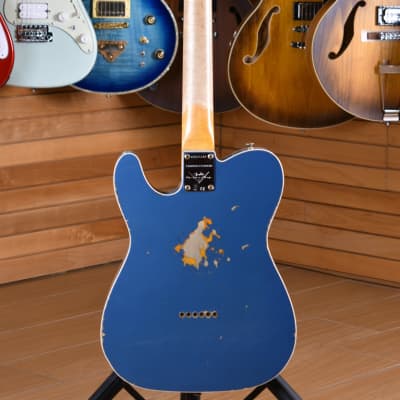 Fender Custom Shop Limited Edition '60 Telecaster Heavy Relic Aged Lake Placid Blue Over 3 Color Sunburst image 24