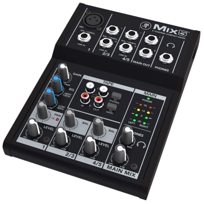 Mackie Mix5 5-Channel Line Home Studio Compact DJ Mixer image 9