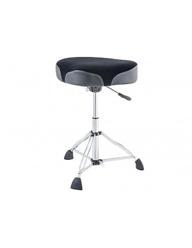 PSN-14HM - seggiolino Hydraulic - seduta a sella tessuto Nero/Grigio - gamba doppia Dixon image 1