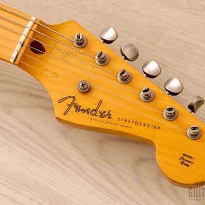 1991 Fender '54 Stratocaster ST54-900 Sunburst Lacquer w/ American Vintage Pickups, Japan MIJ Fujigen ST54-115 image 4