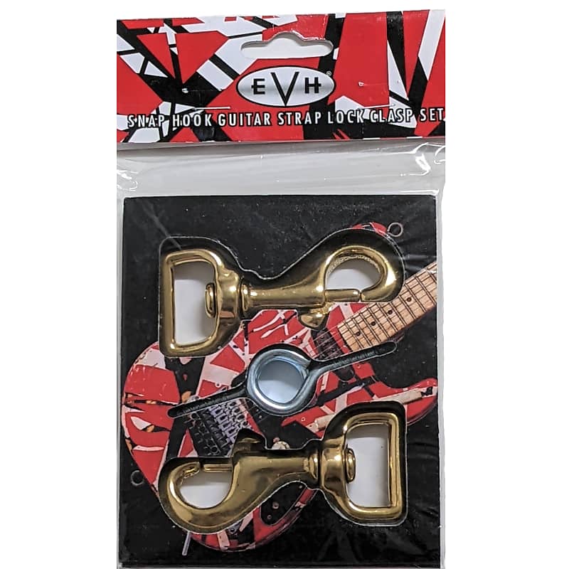 EVH Guitar Strap Lock Clasp Set with Eye Hooks Reverb