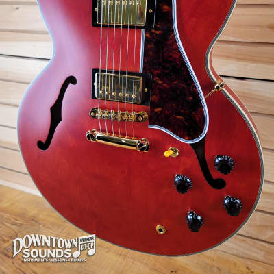 Epiphone 1959 ES-355 with Epiphone IBG Hard Case - Cherry Red image 3