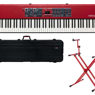 Nord Piano 5 88 88-Key Hammer-Action Piano + TSA Case + Red Stand