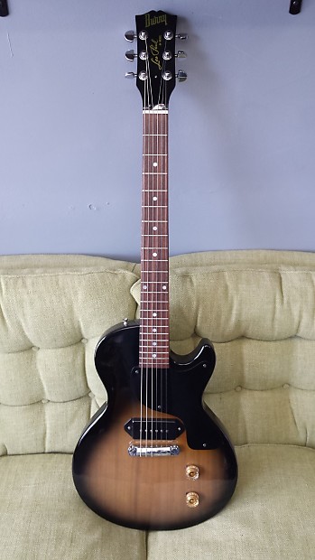 1980 Burny Les Paul Jr. Electric Guitar w Case Vintage Lawsuit LP Junior w P90
