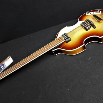 Hofner HCT-500/1-SB Contemporary Series Beatle Bass GREAT Brown Sunburst Vintage Look. B STOCK image 3