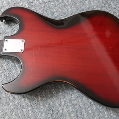 Vintage 1960s Teisco Kawai Wine Red Guitar MIJ Blues Machine Ry Cooder Hound Dog Taylor 3 PU Rare 24.5 scale image 11