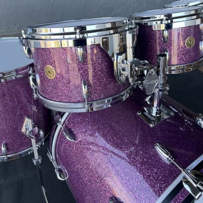Gretsch USA Custom 6-Piece 8/10/12/14/16/22" Drum Set Kit in Purple Glass image 7
