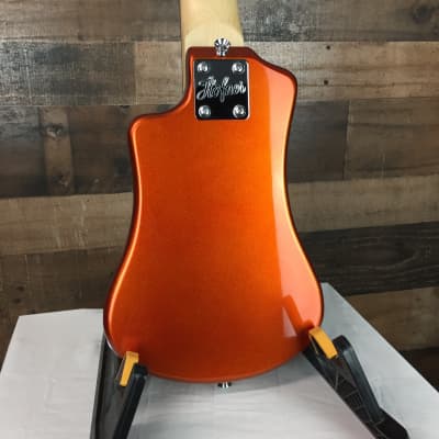 Hofner Shorty HCT-SH Travel Size Guitar Orange Metallic with Gig Bag, Brand New, Free Ship, 186 image 8