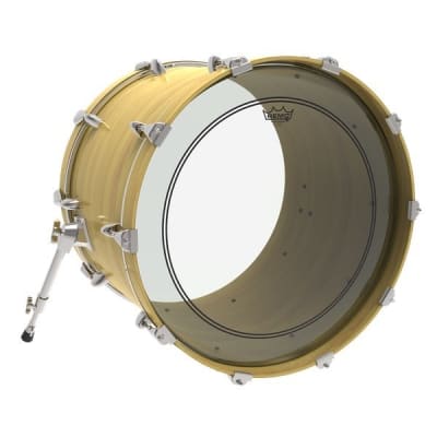 Remo Powerstroke 3 Clear Bass Drum Head with Clear Dot 20in image 1