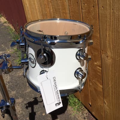 DW 8'' Design Series || Gloss White Lacquer || maple shell 7x8" Tom / 2023 image 3