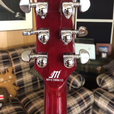 2010 Mollenhauer S3LP36 wine red single cut electric guitar with high quality parts image 7