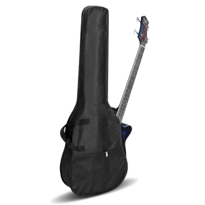 Glarry GMB101 4 string Electric Acoustic Bass Guitar w/ 4-Band Equalizer EQ-7545R 2020s - Blue image 4
