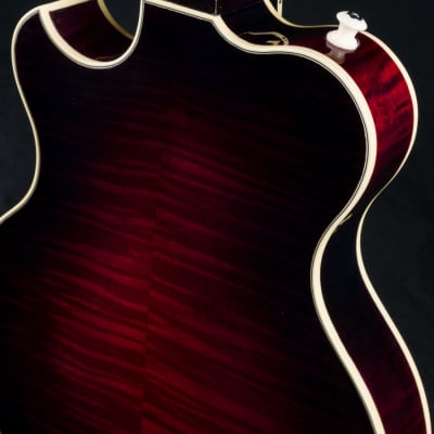Hinde Jazz Model Adirondack Spruce and Flamed Maple Merlot Burst Mandolin with Pickup NEW image 18