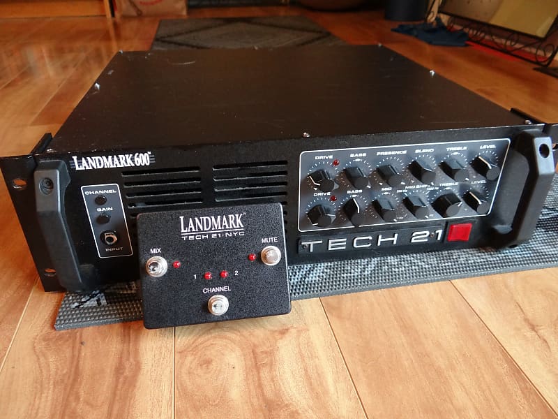 Tech 21 Sansamp Landmark 600 Rack Mount Bass Amp + Preamp Reverb