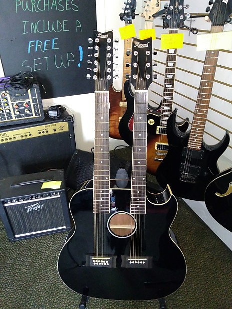 Ktone double neck acoustic guitar new arrivals