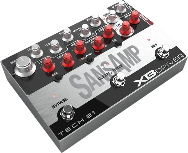 Tech 21 SansAmp XB Driver Bass Effects Pedal | Reverb