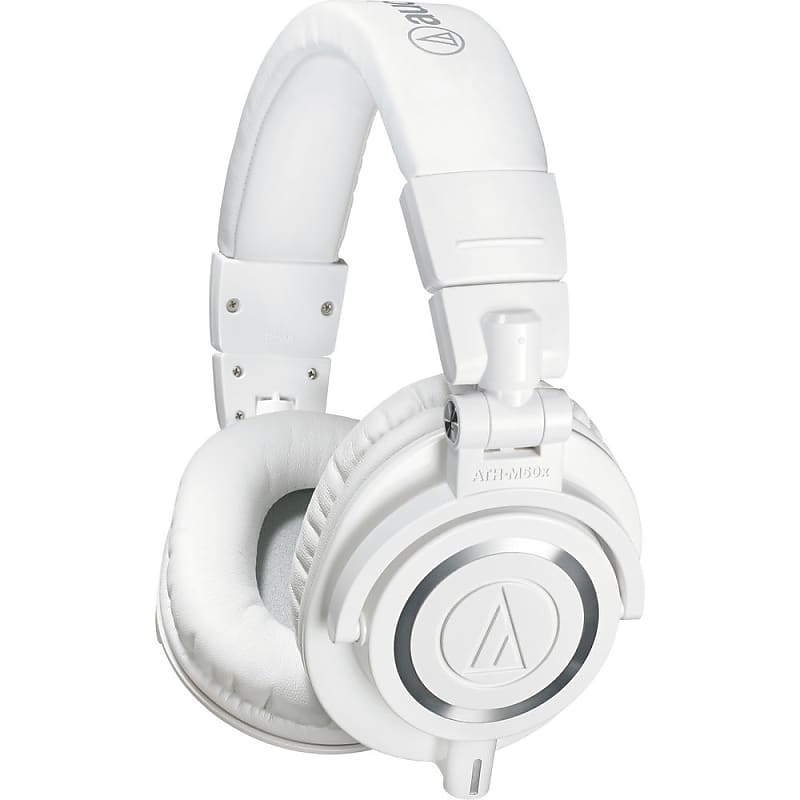 Audio-Technica ATH-M50xWH Professional Monitor Headphones, White image 1