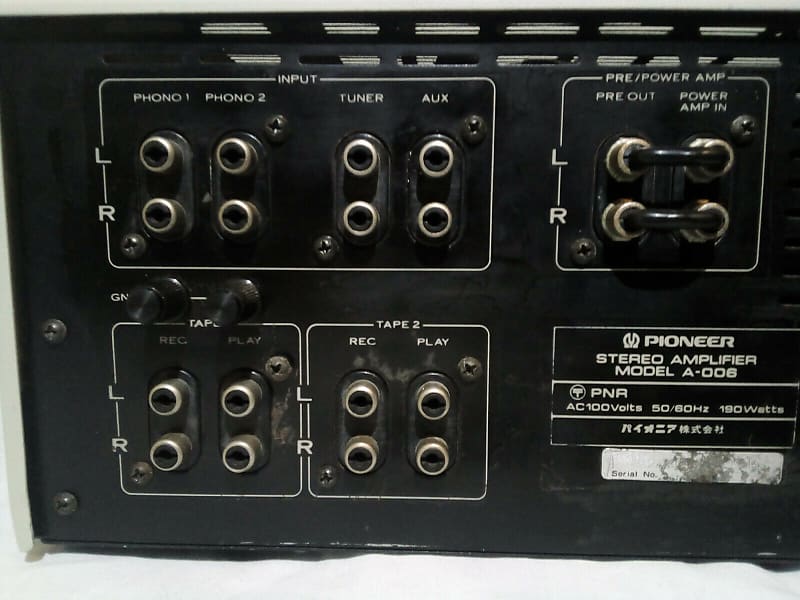 Pioneer A-006 パイオニア アンプ 昭和 レトロ Pioneer A-006 パイオニア アンプ 昭和 レトロ