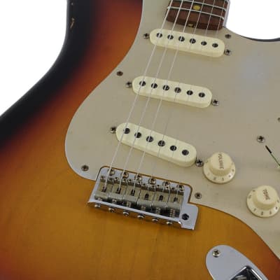 Fender Custom Shop LTD 58 Special Strat Relic, Faded Aged 3 Tone Sunburst - NAMM image 3