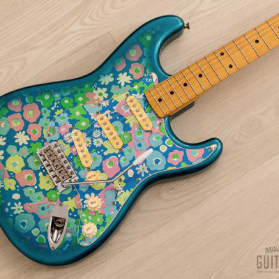 Fender Blue Flower Stratocaster | Reverb