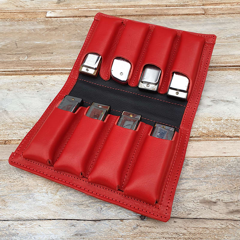 Pinegrove Leather 8Pack Harmonica Case Red Reverb