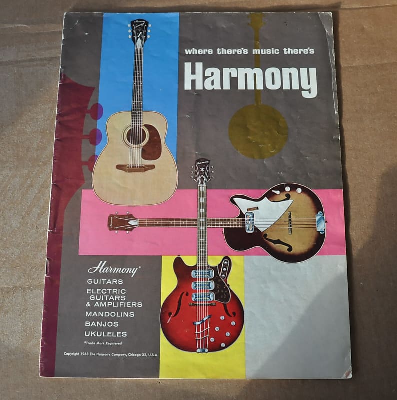 Harmony vintage catalog booklet brochure. 1963. Reverb