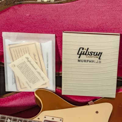 Gibson - Murphy Lab Custom Shop 1957 Les Paul Standard Reissue - Electric Guitar - Ultra Light Aged Double Gold - w/ Brown/Pink Lifton Reissue 5-Latch Case - x2303 USED image 14