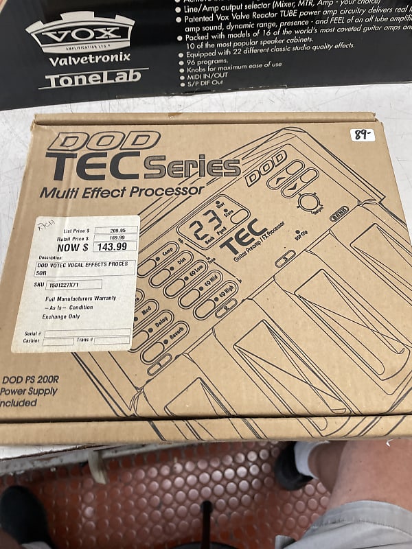 DOD Votec vocal effects processor Reverb