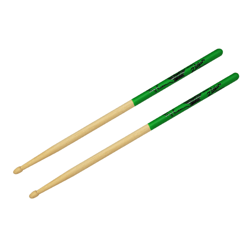 Zildjian ASJKG Artist Series Joey Kramer Signature Green Dip Drum Sticks image 1