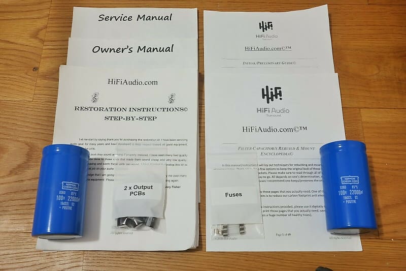 B&amp;amp;K ST-140 restoration kit filter capacitor repair rebuild fix  			