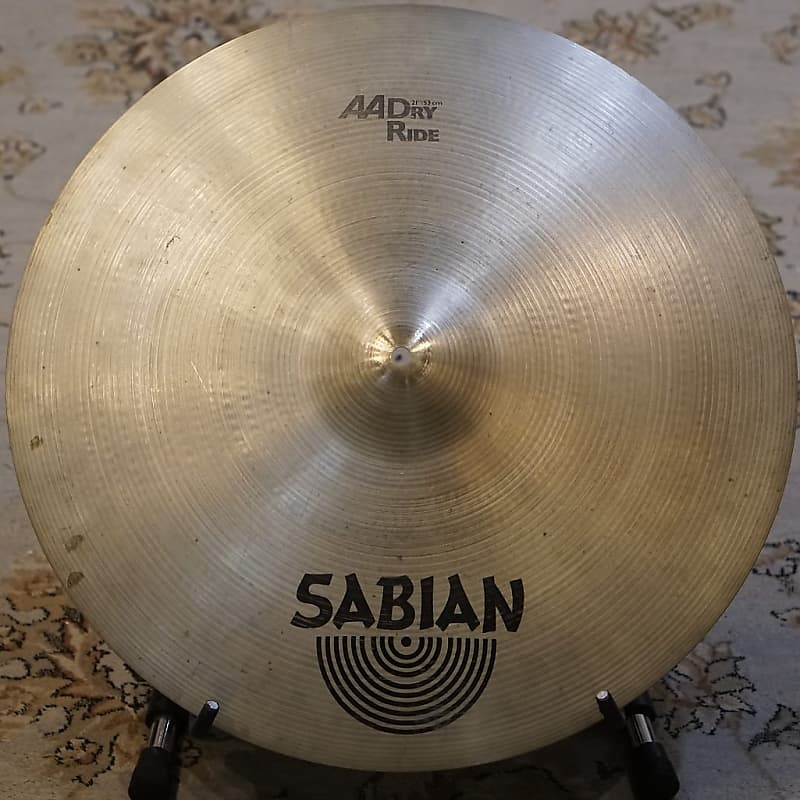 Sabian 21" AA Dry Ride Cymbal 1985 - 2001 image 1