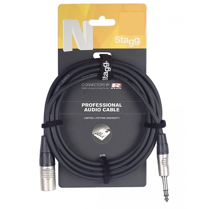 TNP Premium 3 Pin XLR Female to 1/4 inch (6.3mm) Male TRS Stereo Jack,  Balanced Microphone, Gold Plated XLR to 1/4 Adapter Cable for Powered  Speakers