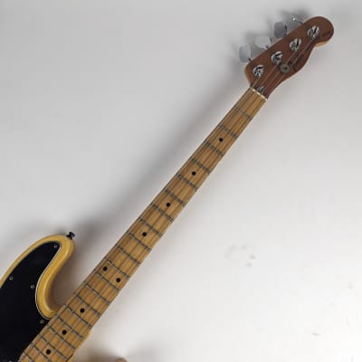 Fender  Tele Bass 1976 - Blond White Humbucker HSC image 4