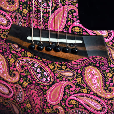 Taylor GS Mini-E Special Edition Cosmic Blush Paisley Acoustic-Electric Guitar (demo) image 10
