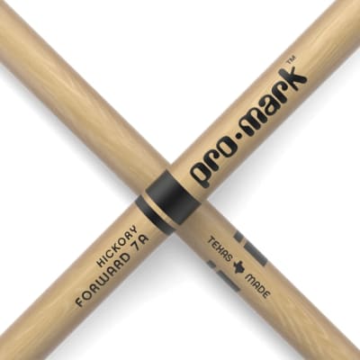 ProMark Classic Forward 7A Hickory Drumstick, Oval Nylon Tip image 5