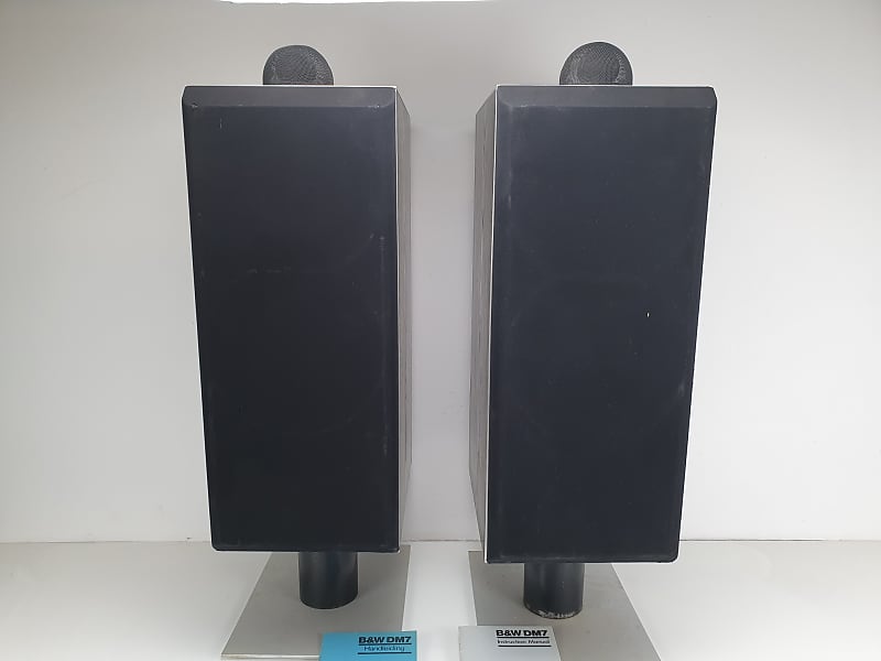 B&amp;W DM7 large passive 3 way speaker set - matched pair  			