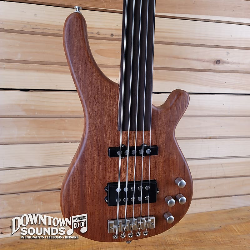 Copley 5 String Fretless Bass Guitar with Copley Hard Case Reverb