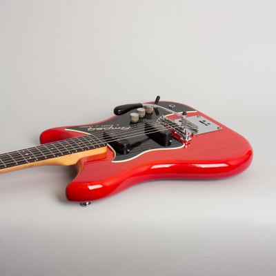 Burns  Ampeg Nu-Sonic Solid Body Electric Guitar (1964), ser. #8285, hard shell case. image 7