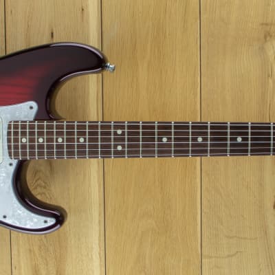 Fender Strat Plus Deluxe Crimson Frost 1989 ~ Secondhand for sale