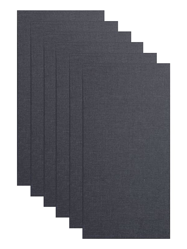 Primacoustic Broadway 2" Broadband Absorber Acoustic Wall Panel 6-pack - Black w/ Square Edge image 1