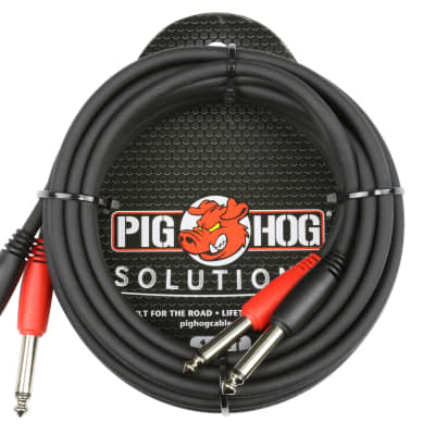 Pig Hog Solutions 10' 1/4" - 1/4" Dual Cable PD-21410
