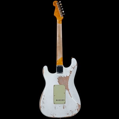 Fender Custom Shop Alley Cat Stratocaster Heavy Relic HSS RW Vintage Trem Olympic White image 6