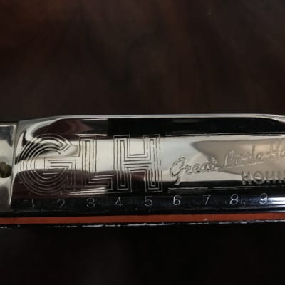 Hohner Great Little  Harp Harmonica - Key of C 1970's Silver image 2