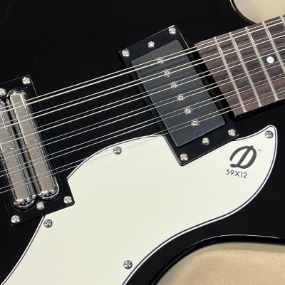 Danelectro 59X12 12-String Electric Guitar Black image 3