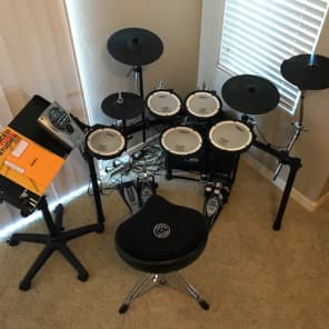 Roland TD-15K Drumset; extra pad & cymbal, pedals,throne, amp  & accessories included,original boxes image 2
