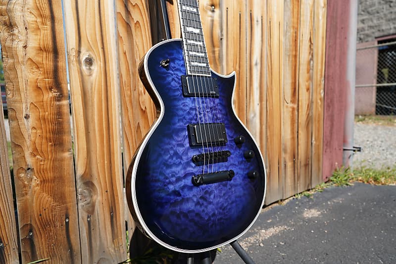 ESP E-II Eclipse - Reindeer Blue 6-String Electric Guitar w ESP E-II Eclipse - Reindeer Blue 6-String Electric Guitar w