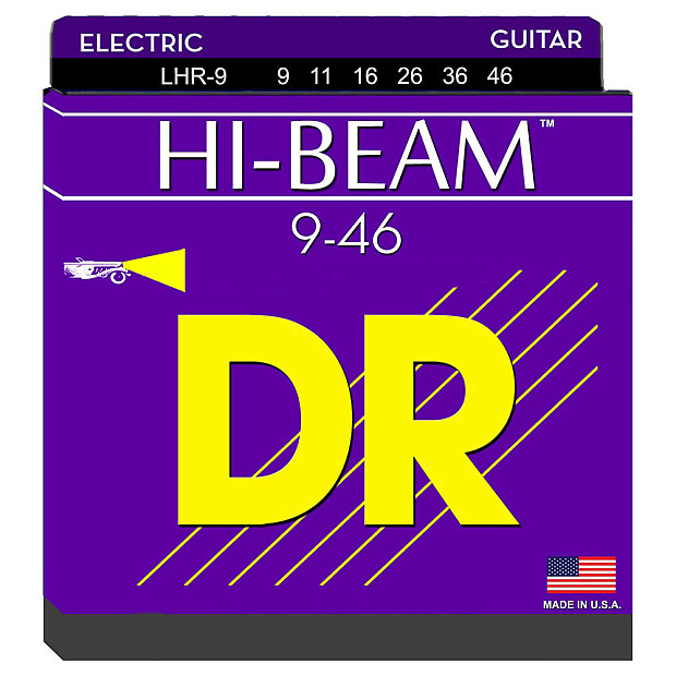 DR LHR-9 Hi-Beam Lite-n-Heavy Electric Guitar Strings (9-46) image 1