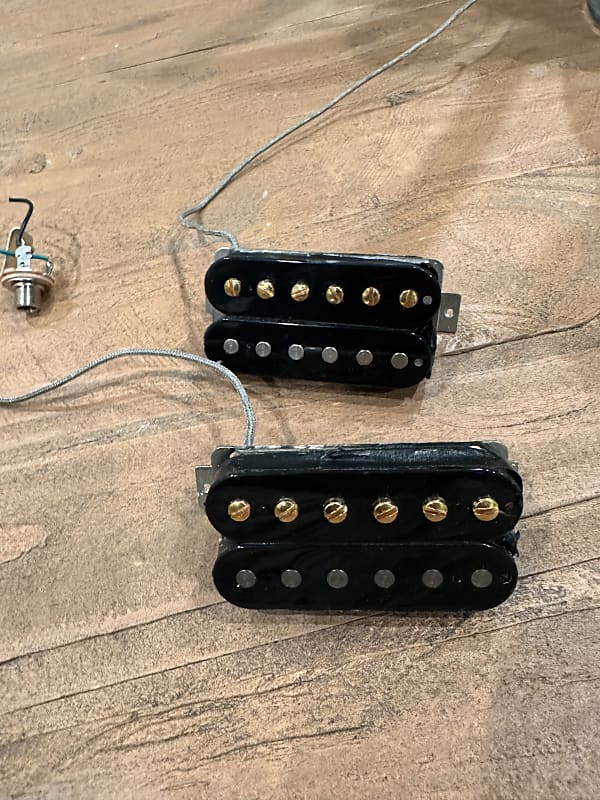 Gibson 498 490 Pickup Set Gold Screws Reverb 