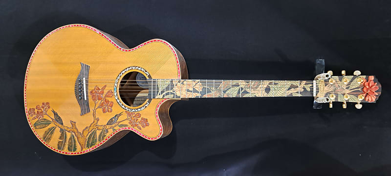 Blueberry NEW IN STOCK Handmade Acoustic Guitar Grand Concert image 1