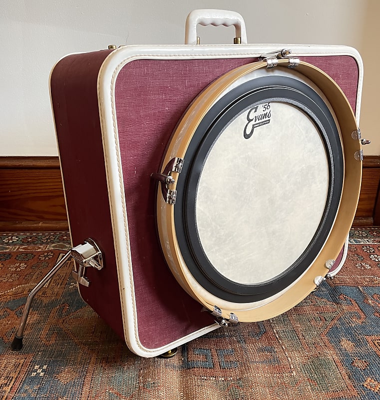 Vintage suitcase kick deals drum